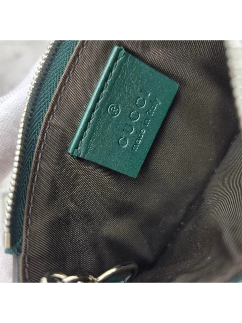 Gucci Guccissima Coin Purse Wallet GG Green Leather